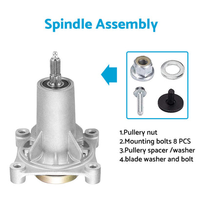 2xSpindle Assembly Suitable For 38-54inchHusqvarna Poulan Pro Mowers LT1597 LTH1797.
