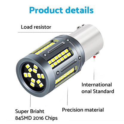 LED White Rear Reverse Bulbs BA15s Suitable For Holden Commodore VT VX VY VZ VE.