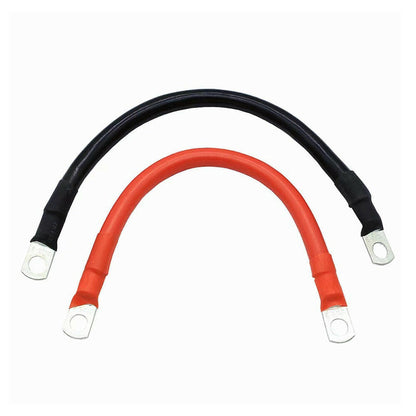 30cm Battery Joiner Connector Lead DC Wire 100A 12V 24V Cable with Lugs Red & Black