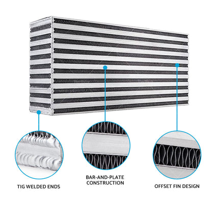 Intercooler Kit  and  Fan Suitable For Toyota Landcruiser 80 100 105 Series 1HZ 4. 2L.